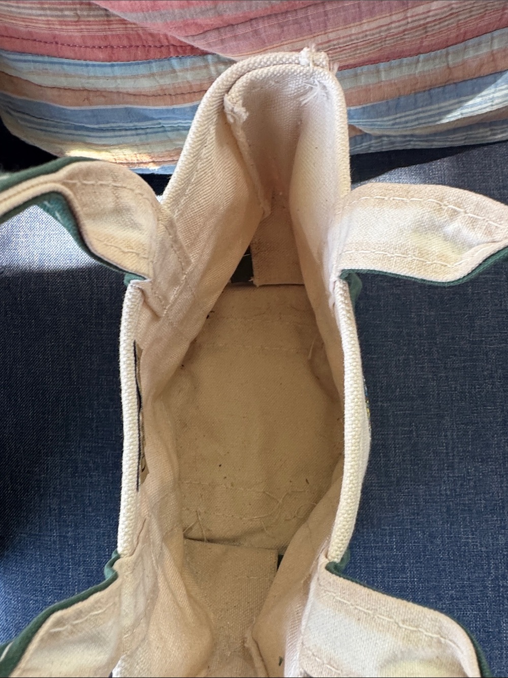 L.L. Bean Vtg Christmas Tree Mini Tote - Picture 6 of 6